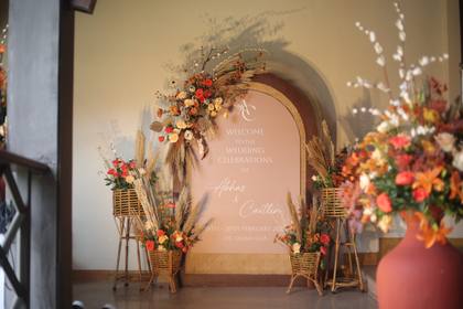 Signage and Floral detail — Arrival / Lobby decor — ITC Grand Goa